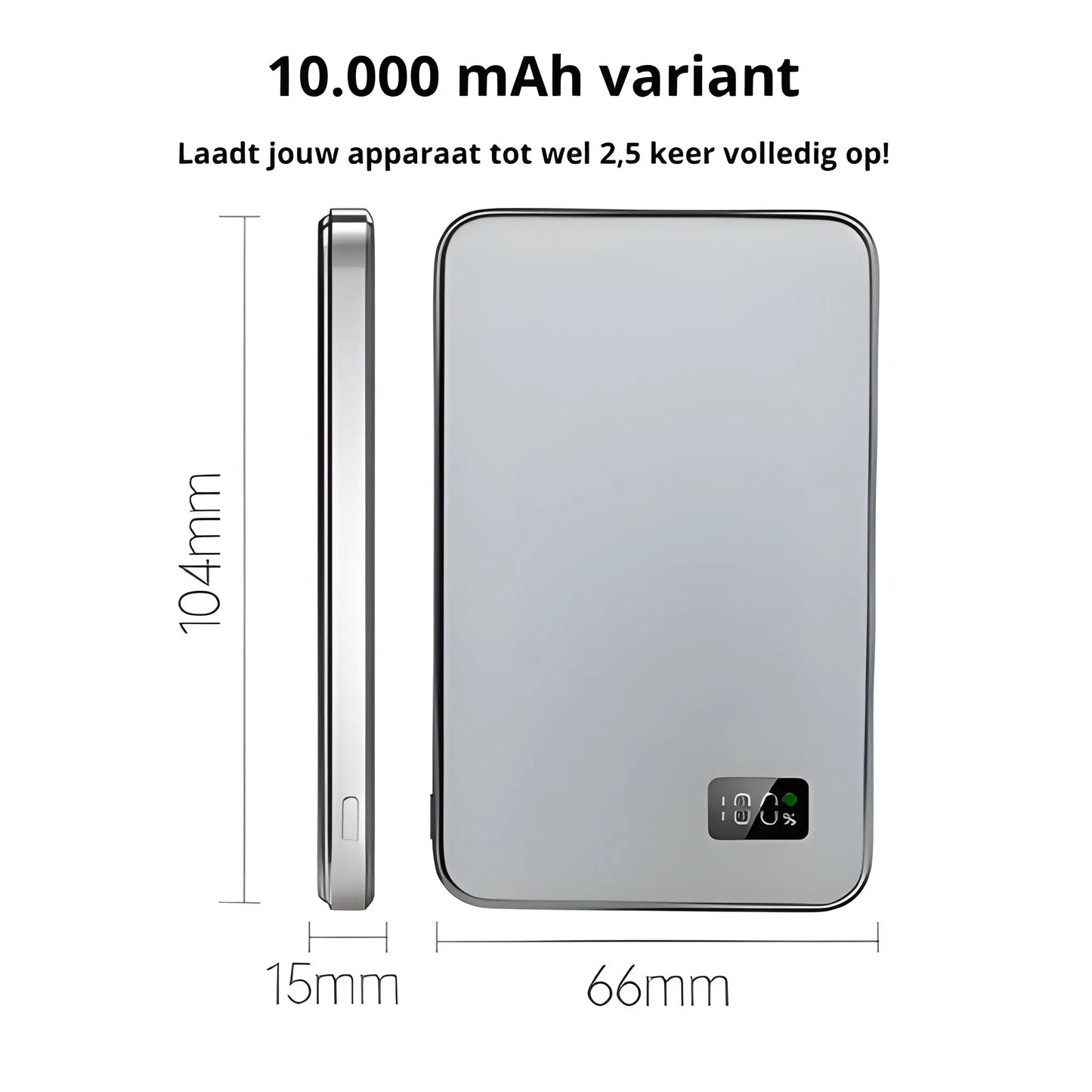 Premium Metalen MagSafe Powerbank 123electronics
