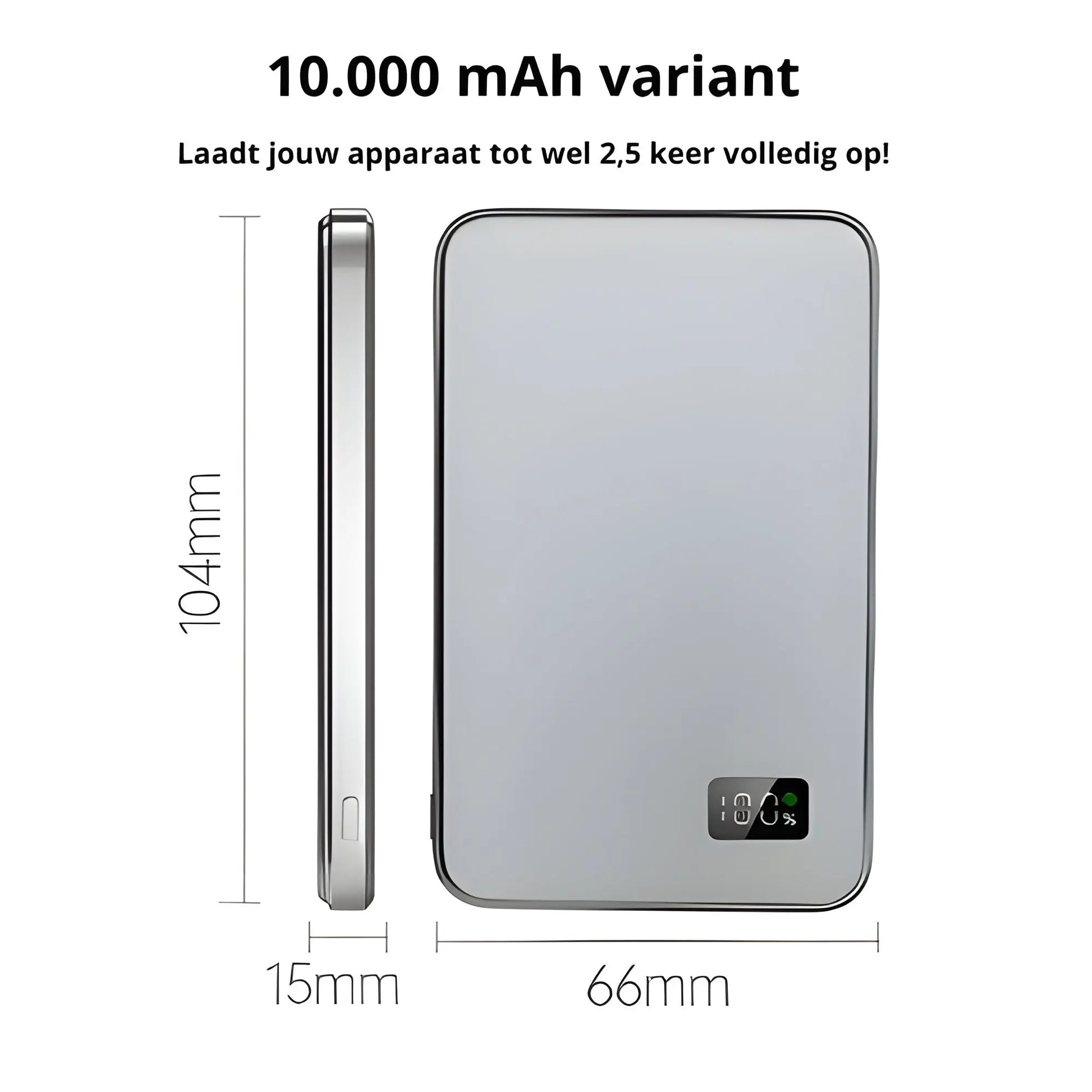 Premium Metalen MagSafe Powerbank 123electronics
