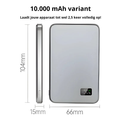 Premium Metalen MagSafe Powerbank 123electronics