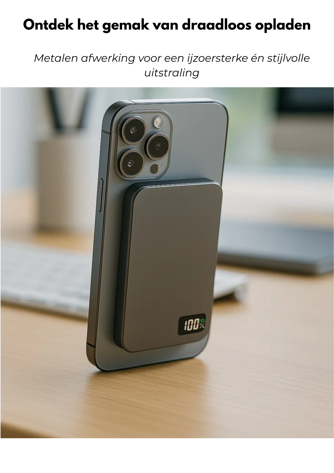 Premium Metalen MagSafe Powerbank